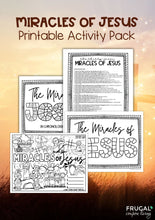 Load image into Gallery viewer, 37 Miracles of Jesus Printable List &amp; Activities