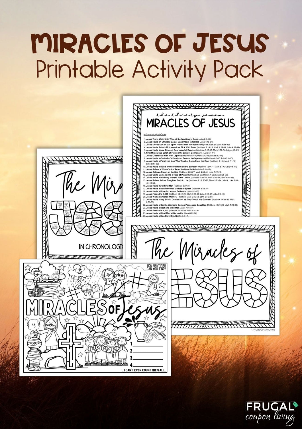 37 Miracles of Jesus List & Activities - Printable PDF Set – Frugal ... 37 Miracles of Jesus List & Activities - Printable PDF Set – Frugal ...
