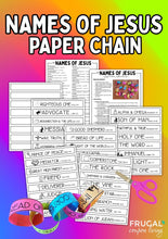 Load image into Gallery viewer, Names of Jesus Paper Chain Craft