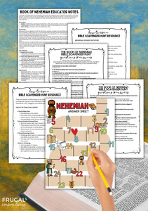 Nehemiah Bible Scavenger Hunt