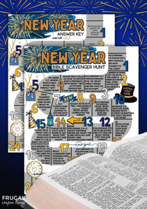 New Year Bible Scavenger Hunt