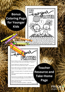 New Year Prayer Coloring Wheel