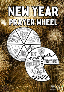 New Year Prayer Coloring Wheel