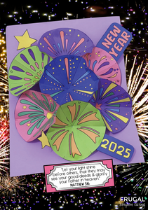 New Year Fireworks 3-D Craft