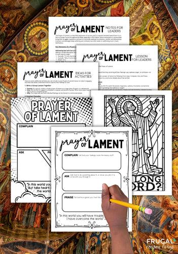 Prayer of Lament Activity Set