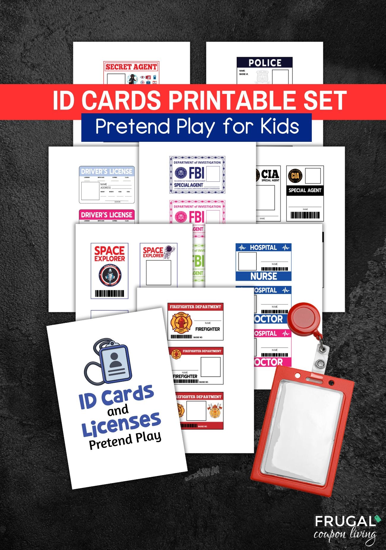 Printable Pretend Id Badge Printable Pretend Id Badge