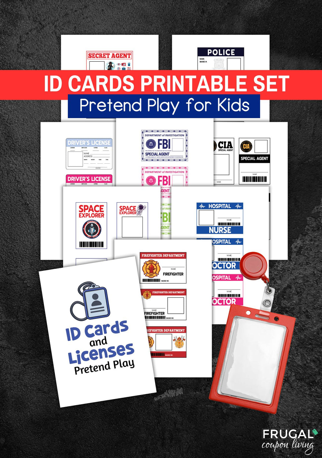 Dramatic Play ID Badges & Licenses