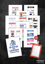 Load image into Gallery viewer, Dramatic Play ID Badges &amp; Licenses