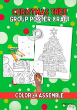 Load image into Gallery viewer, Christmas Tree Collaborative Coloring Poster