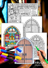 Load image into Gallery viewer, Martin Luther 95 Theses Door Craft
