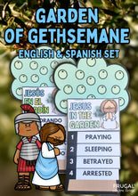 Load image into Gallery viewer, Jesus Prays in the Garden Flipbook Craft - Spanish &amp; English