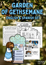 Load image into Gallery viewer, Jesus Prays in the Garden Flipbook Craft - Spanish &amp; English