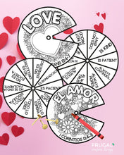 Load image into Gallery viewer, Love Is Coloring Wheel Craft
