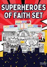 Load image into Gallery viewer, Superheroes of Faith Activity Set