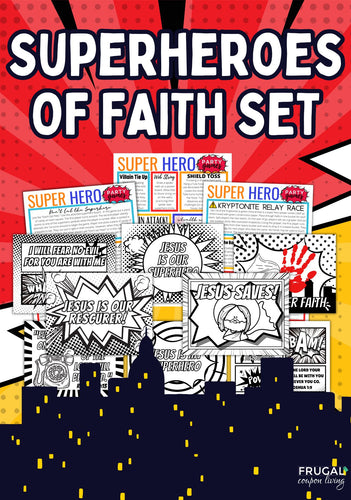 Superheroes of Faith Activity Set