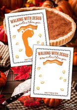 Load image into Gallery viewer, Walking with Jesus Thanksgiving Footprint Art