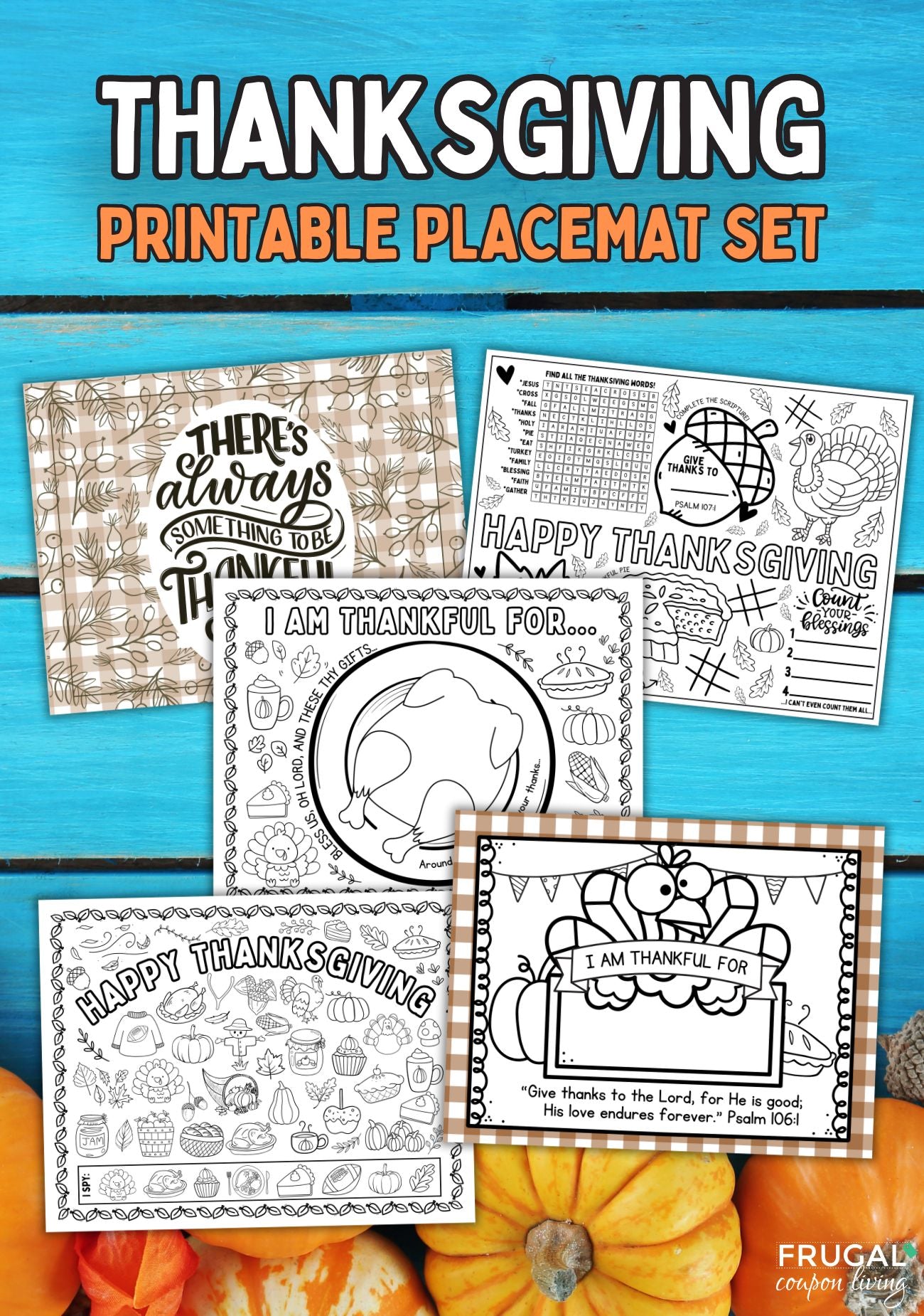 thanksgiving-coloring-placemat-printable-kids-fall-activity-sheets-frugal-coupon-living for Free Printable Placemats For Thanksgiving Thanksgiving Coloring Placemat Printable - KIds' Fall Activity Sheets – Frugal Coupon Living for Free Printable Placemats For Thanksgiving