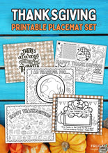 Load image into Gallery viewer, Thanksgiving Coloring Placemats