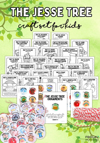 The Jesse Tree Ornaments & Coloring Pages