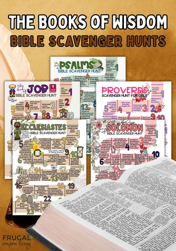 Wisdom & Poetry Bible Scavenger Hunt Set