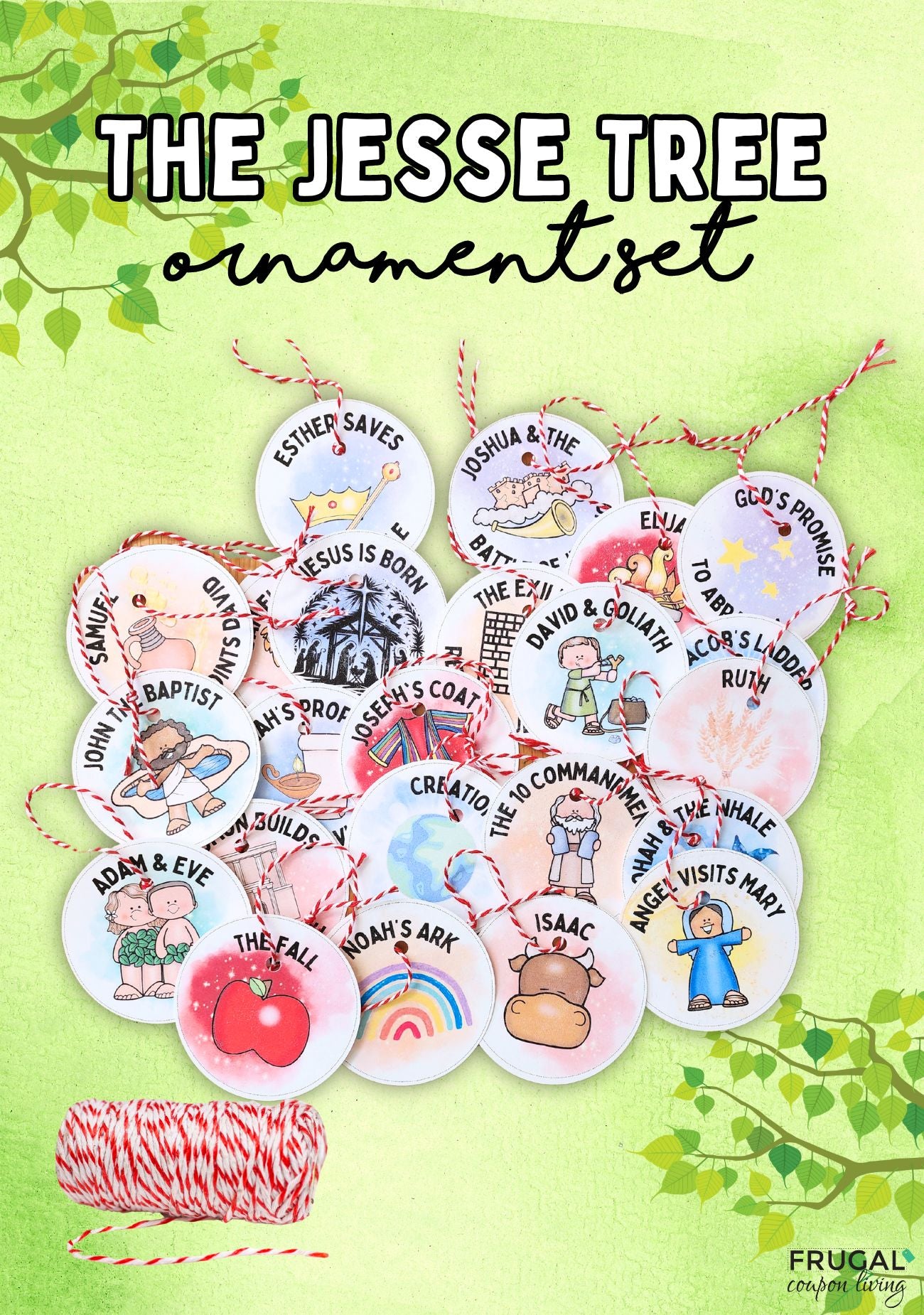 The Jesse Tree Set Ornaments & Coloring Pages for Kids – Frugal Coupon Living the-jesse-tree-set-ornaments-coloring-pages-for-kids-frugal-coupon-living