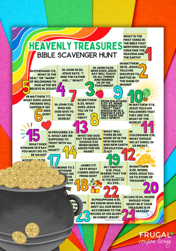 Treasures in Heaven Bible Scavenger Hunt