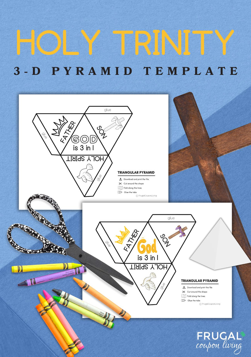 Holy Trinity 3-D Pyramid Printable - Father, Son, the Holy Spirit ...