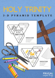 Holy Trinity 3-D Pyramid Printable