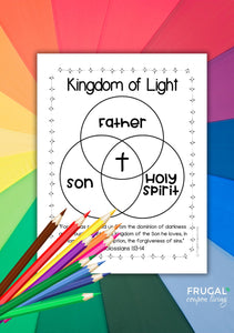 Holy Trinity Kingdom of Light Art for Kids