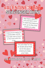 Load image into Gallery viewer, Valentine&#39;s Day Scavenger Hunt Riddles