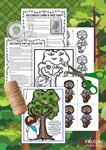 Zacchaeus the Tax Collector Tree Craft