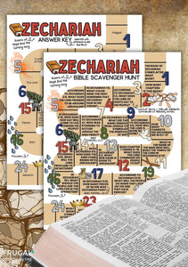 Zechariah Bible Scavenger Hunt