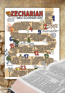 Zechariah Bible Scavenger Hunt