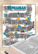 Load image into Gallery viewer, Zephaniah Bible Scavenger Hunt