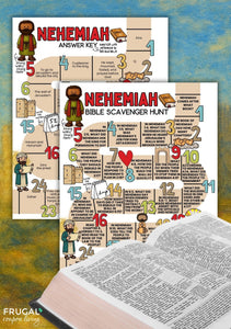 Nehemiah Bible Scavenger Hunt