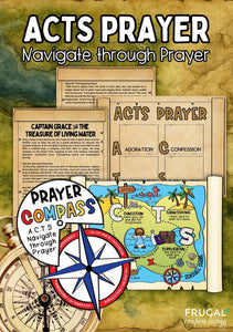 Acts Prayer Compass and Map Craft