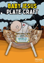 Load image into Gallery viewer, Baby Jesus in a Manger Craft