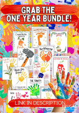 Load image into Gallery viewer, Christian Valentine Handprint Art