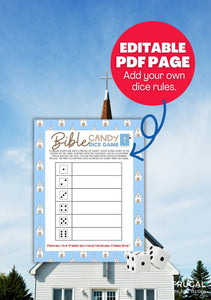 Bible Candy Dice Game Printable