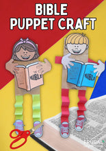 Load image into Gallery viewer, Reading the Bible Puppet Craft