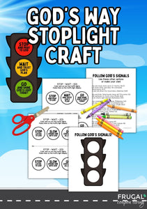 God's Way Christian Stoplight Craft