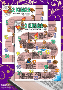 2 Kings Bible Scavenger Hunt
