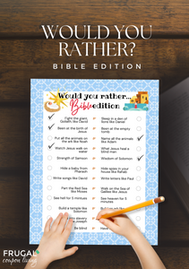 Would You Rather Bible Game