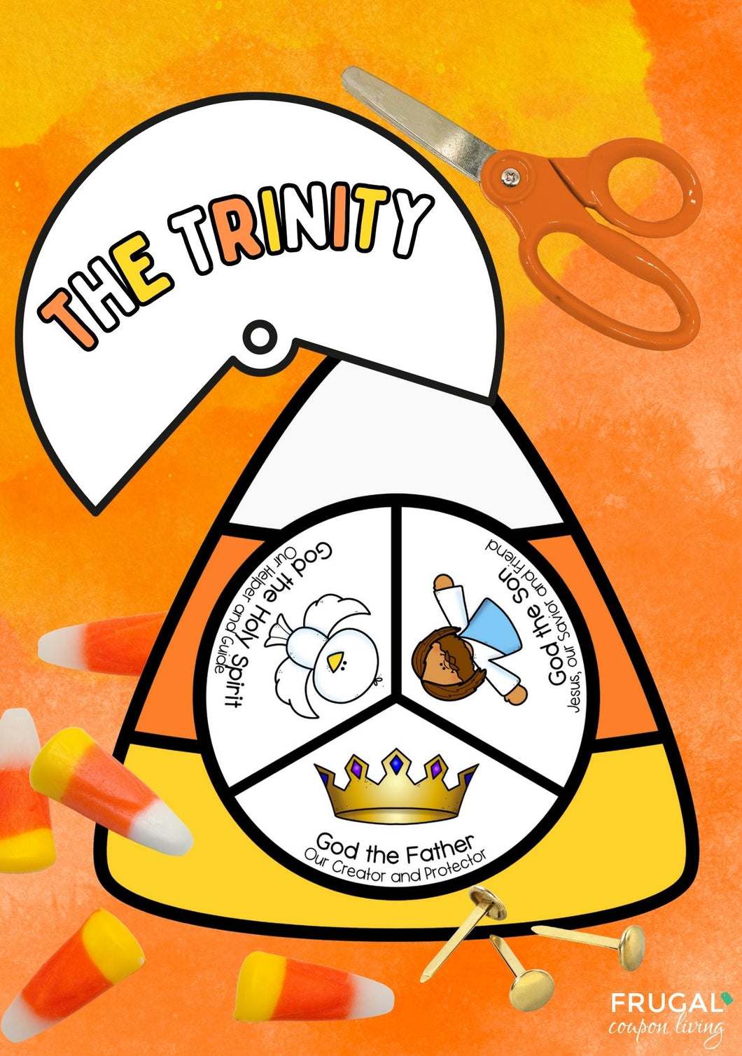 Trinity Candy Corn Coloring Wheel