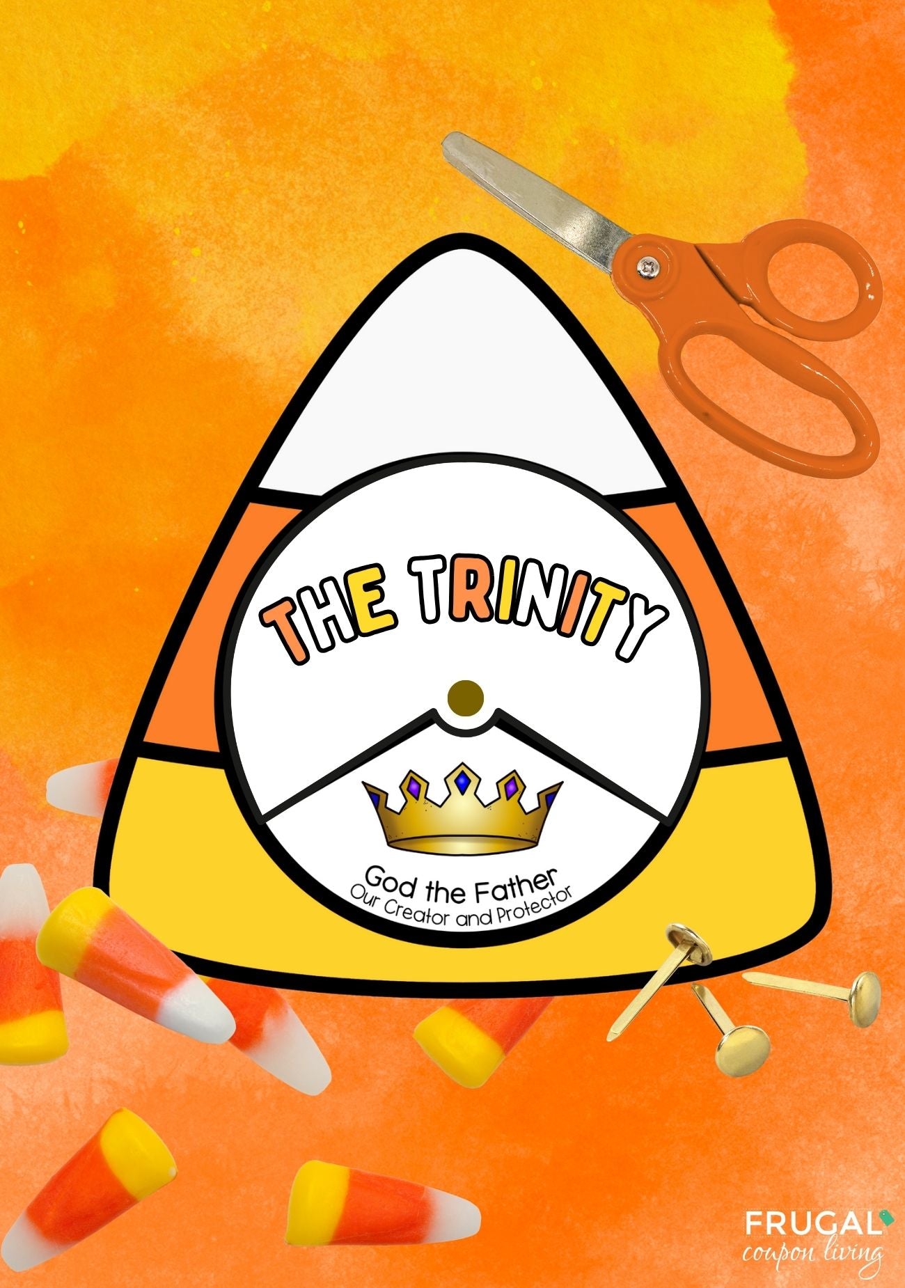 Trinity Candy Trinity Candy Corn Craft: God is 3-in-1 Coloring Wheel for Halloween ...