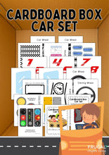 Load image into Gallery viewer, Cardboard Box Car Printable Set