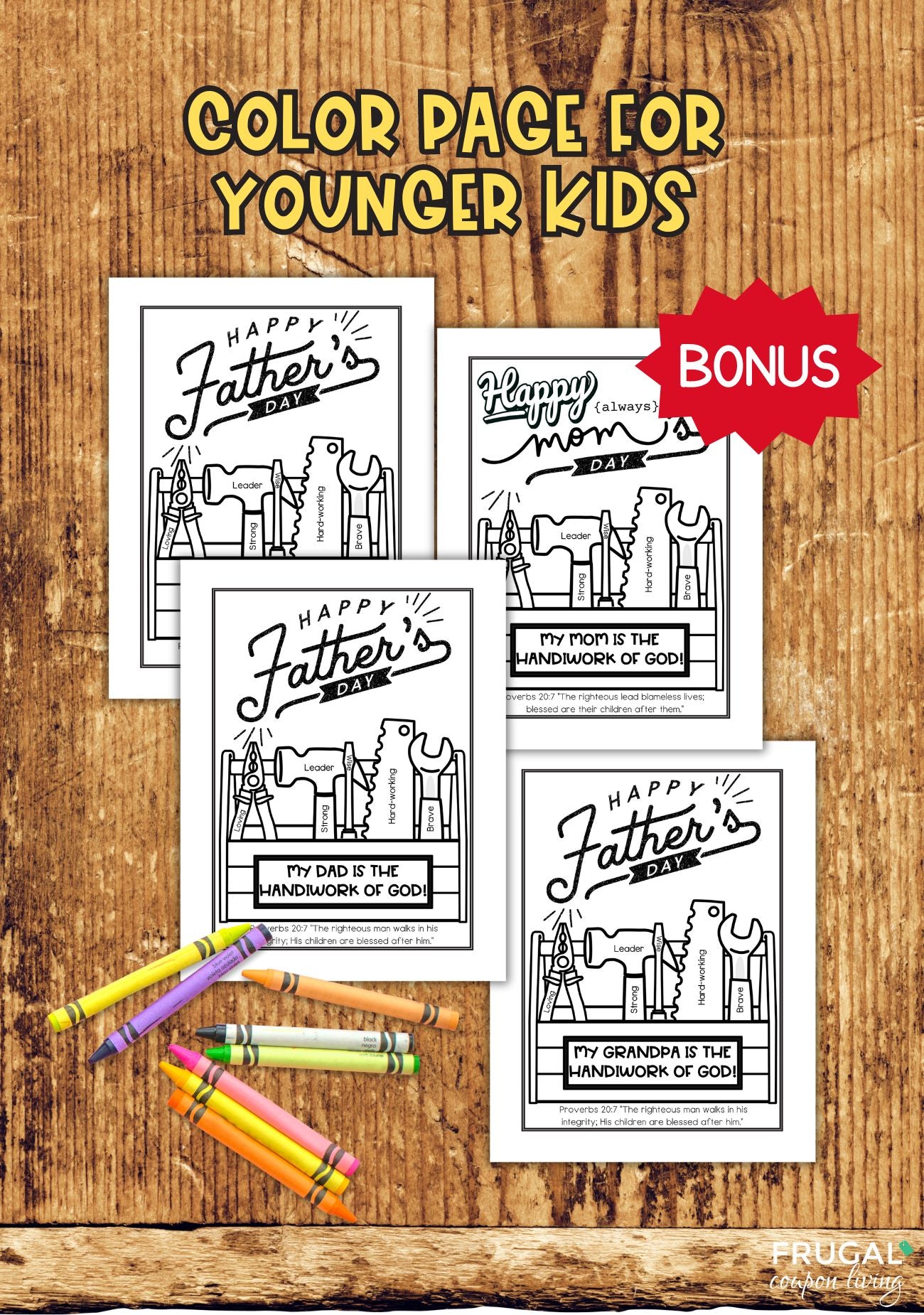 Christian Father's Day Toolbox Handiwork of God Craft & Coloring Page – Frugal Coupon Living christian-father-s-day-toolbox-handiwork-of-god-craft-coloring-page-frugal-coupon-living