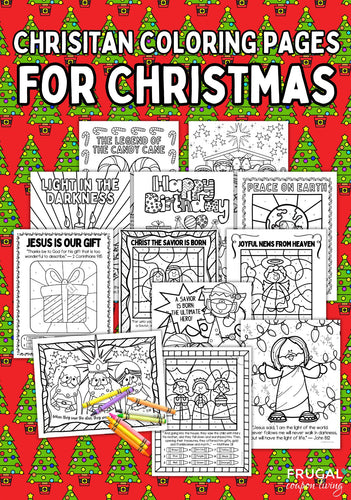 Christian Christmas Coloring Pages