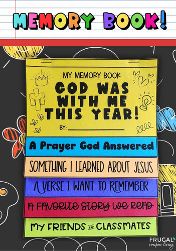End of the Year Christian Memory Book