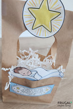 Load image into Gallery viewer, Baby Jesus in a Manger Paper Bag Craft